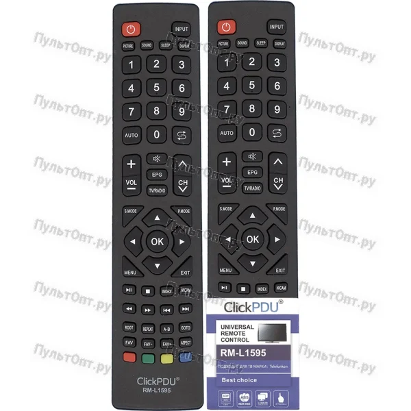 Универсальный пульт ClickPdu для Telefunken RM-L1595