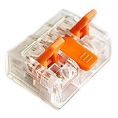 Соединительная клемма (СМК221-413) 3-х проводная, прозрачная, (50)