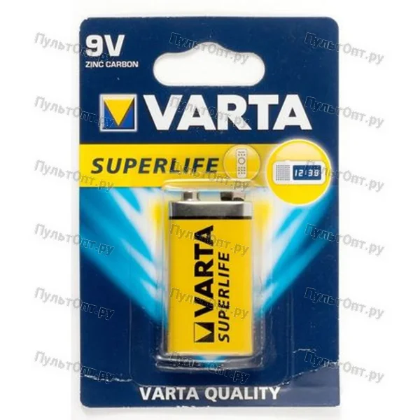 Эл. пит. крона сол. BL1 Varta SuperLife Heavy Duty (10/50)