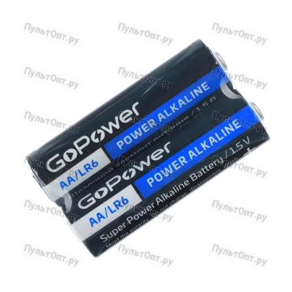 Батарейка GoPower LR6 AA Б/УП Щелочная 1.5V (410)