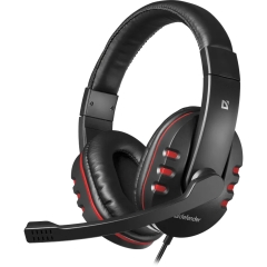 Гарнитура Defender Warhead G-160, полноразмерная, игровая, шнур 2.5 м. (1/20)