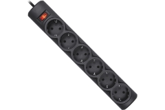 Сетевой фильтр 5м 6гн бз Defender DFS155 чёрный (1/30)