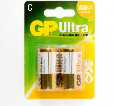 Батарейка GP ULTRA LR14 C BL2 Alkaline 1.5V (2/20/160)