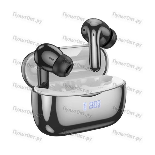 Наушники внутриканальные Hoco EQ16 Shine, пластик, bluetooth 5.3, микрофон, цвет: чёрный (1/14/140)