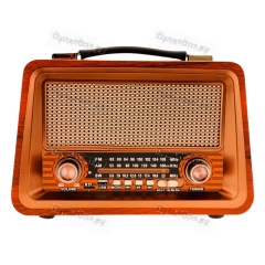 Радиоприемник DEESPI S1217 RE-07 пластик BT/AM/FM/SW/USB/AUX/MicroSD РЕТРО-стиль