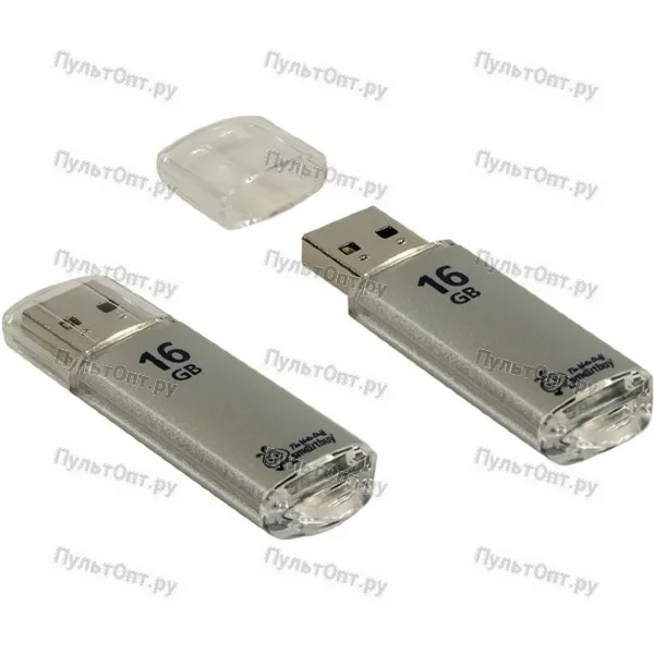 USB 16GB Smartbuy V-Cut серебро
