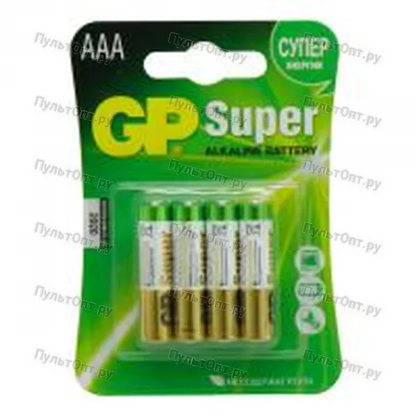 Эл. пит. AAA alkaline BL04 GP Super (4/40)