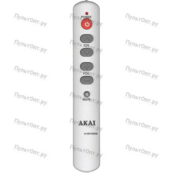 Пульт Akai A1001033W белый (оригинальный)