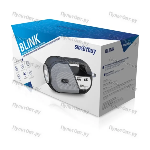 Беспроводная колонка Smartbuy BLINK bluetooth 5.0 FM SD черная