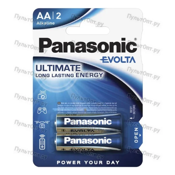 Эл. пит. AA alkaline BL02 Panasonic EVOLTA (2/24)