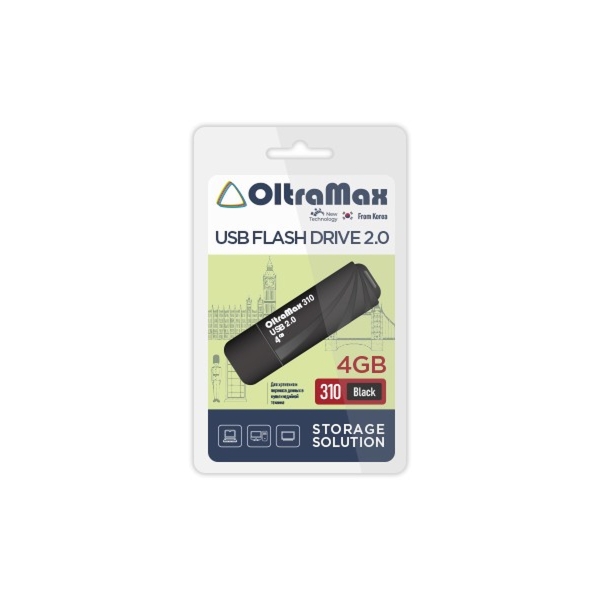 USB 4GB OltraMax 310 чёрный