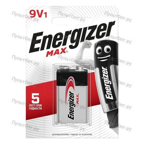 Эл. пит. Energizer 6LR61 Power 9V (крона) (1 бл) (12)