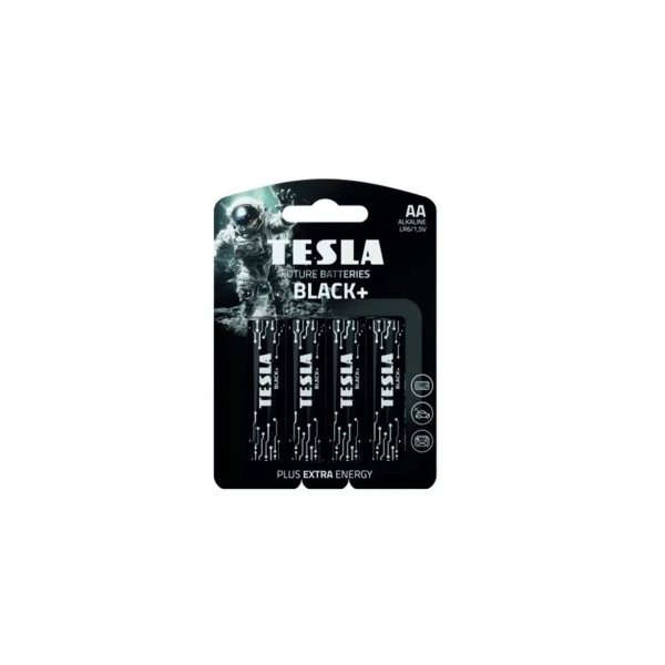 Элемент питания TESLA BATTERIES AA BLACK+ LR06/BLISTER FOIL 4 PCS (4/48/480/25920)