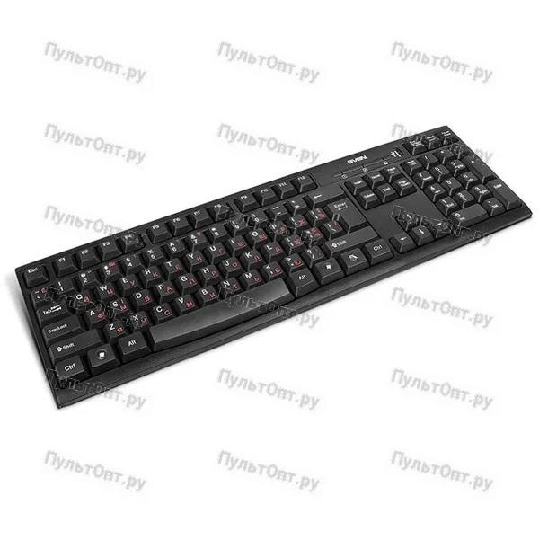 Клавиатура Sven Standard 304 USB+HUB чёрная