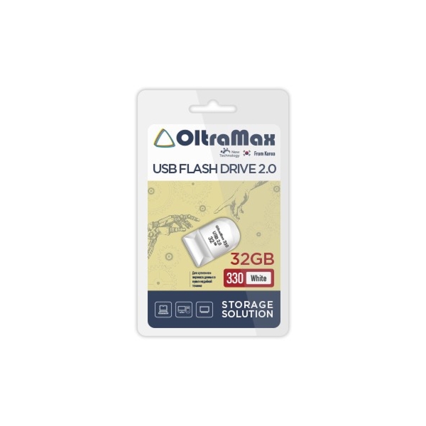 USB 32GB OltraMax 330 белый