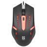 Мышь Defender Hit MB-601, USB, 7 цветов, 4 кнопки, 800-1200dpi, черный, игровая