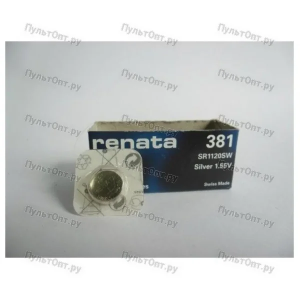 Эл. пит. 381 (SR55, SR1120SW, SBAS-DS) Renata (10)
