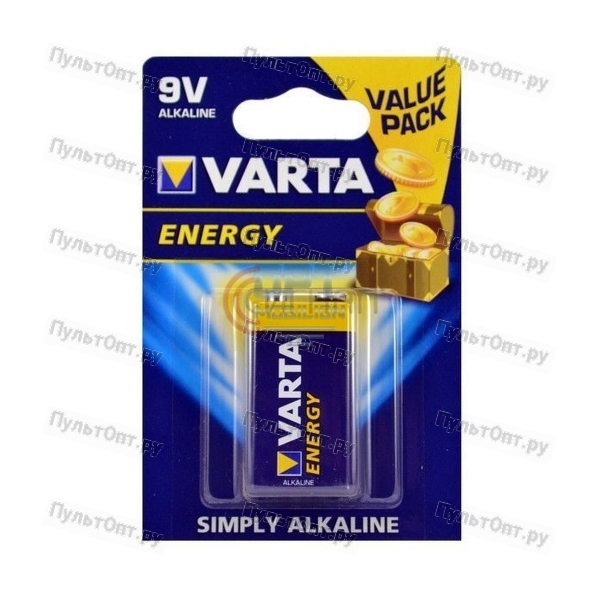 Эл. пит. крона alkaline BL1 Varta ENERGY (4122) (10/50)