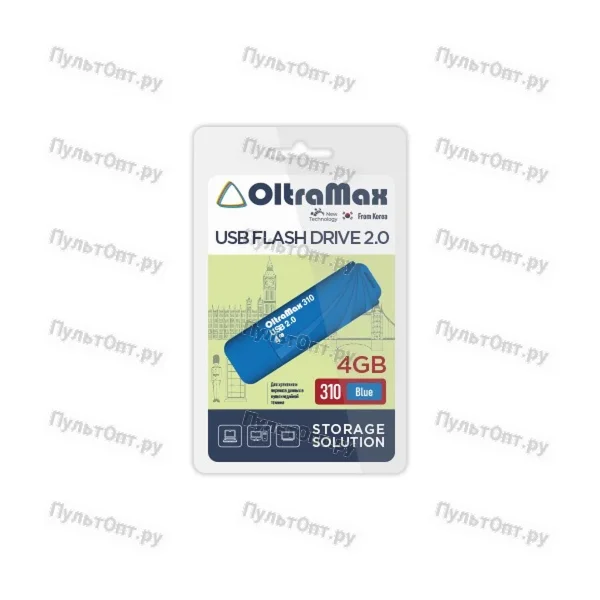 USB 4GB OltraMax 310 синий