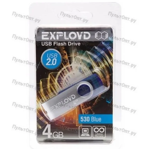 USB 4GB Exployd 530 синий