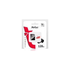 MicroSD 128GB Netac P500 Eco Class 10 UHS-I + SD адаптер