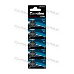 Батарейка Camelion CR2032 BL5 Lithium 3V (5/50/1800)