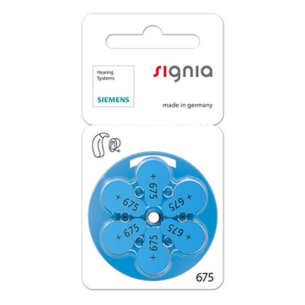 Эл. пит. ZA675 Zinc Air BL6 Siemens Signia (60)
