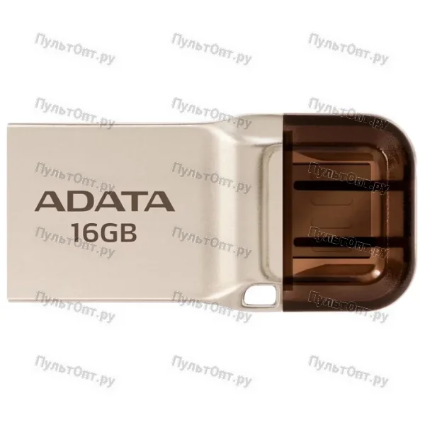 USB 3.1 16GB A-Data UC360 (USB 3.1/MicroUSB) золото