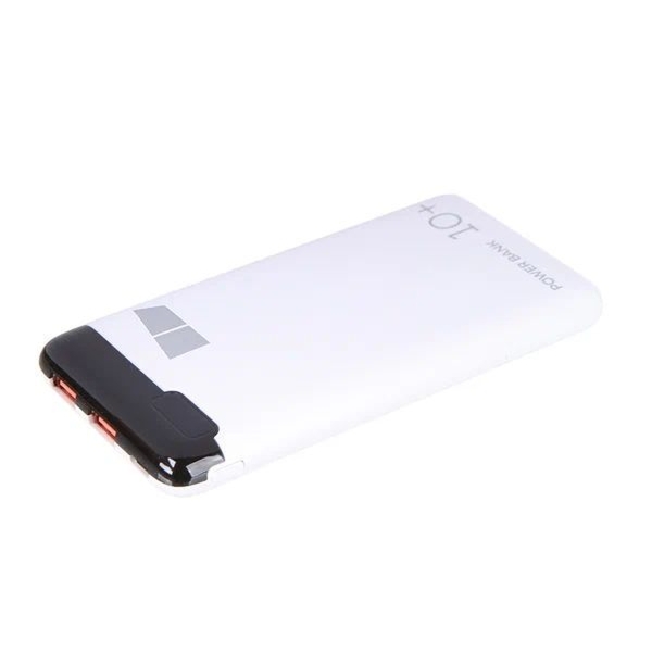 Внешний аккумулятор MORE CHOICE PB32S-10 Smart 10000mAh 3.0A 3USB/Type-C QC3.0 белый