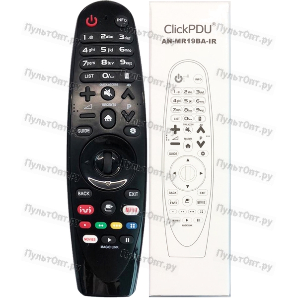 Универсальный пульт ClickPdu для LG AN-MR19BA-IR (ИК-сигнал для LCD TV LG)
