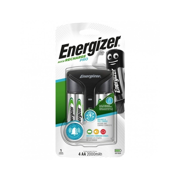 Зарядное устройство Energizer Pro Charger incl. 4xAA 2000mAh (1/4)