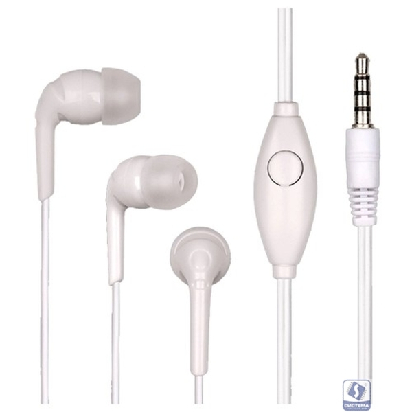 Гарнитура Dialog ES-03, белая,с микрофоном (1/10/200)