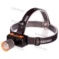 Фонарь налобный Космос KOC534Lit 10WLaserLED от аккум IP44 4 режима с кабелем USB-Type-C (1/20/60)