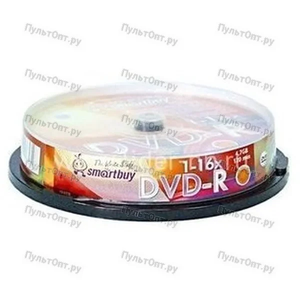 Диск Smartbuy DVD-R 4,7GB 16x CB-10 (200)