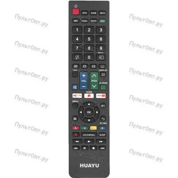 Универсальный пульт Huayu для Sharp URC1516 (для TV, не требует настроек)