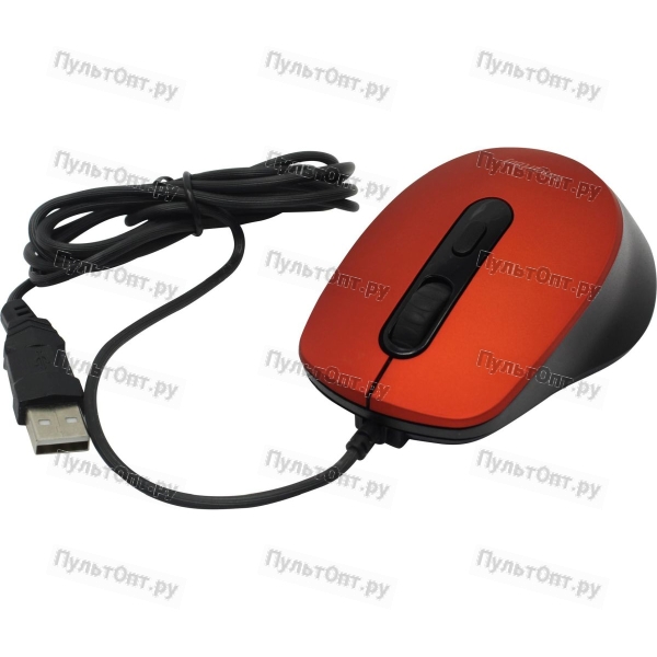 Мышь проводная Smartbuy 265 ONE классическая USB бесшумная красный