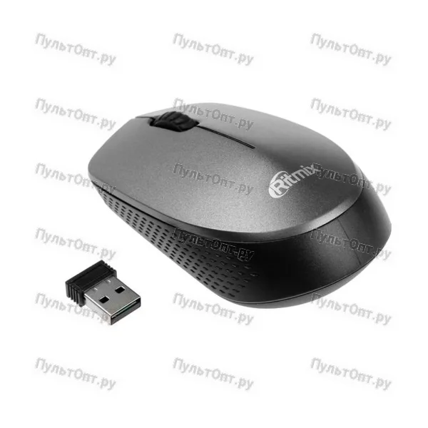 Мышь Ritmix RMW-502 GREY беспроводная серая