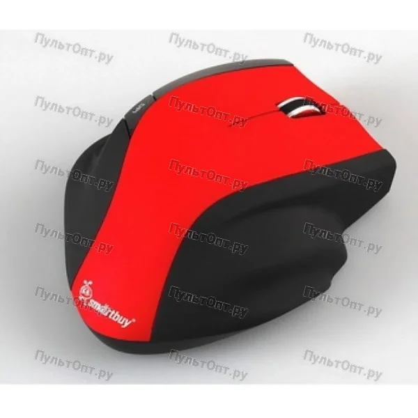 Мышь Smartbuy 613AG, красная/чёрная, беспроводная