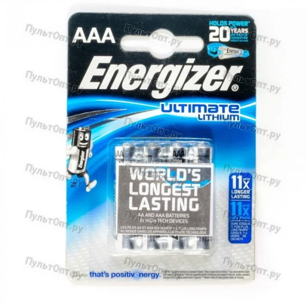 Эл. пит. AAA (Li-FeS2) BL04 Energizer Ultimate Lithium (48)