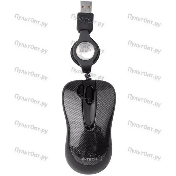 Мышь A4 V-Track Padless N-60F-2 черный оптическая (1000dpi) USB2.0 (3but)