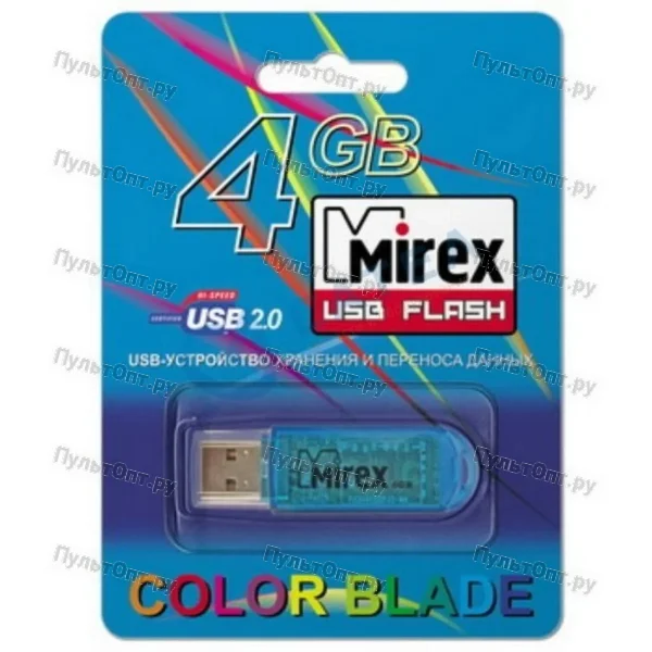 USB 4GB Mirex ELF синий (ecopack)