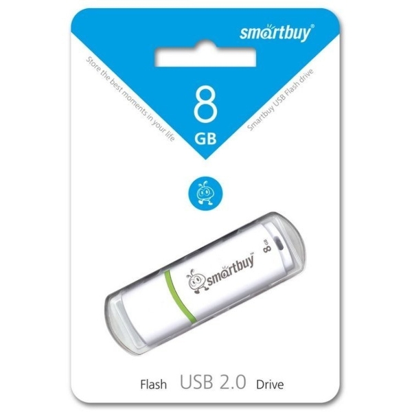 USB 8GB Smartbuy Crown белый
