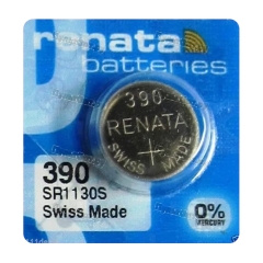 Батарейка Renata 390 (SR1130SW) Silver Oxide 1.55V (1/10/100)