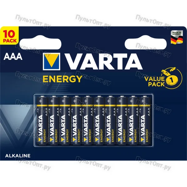 Эл. пит. AAA alkaline BL10 Varta Energy (4103) (10/200)