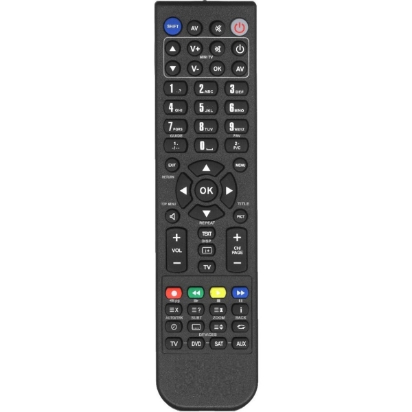 Пульт аналог со всеми функциями черный 4 в 1