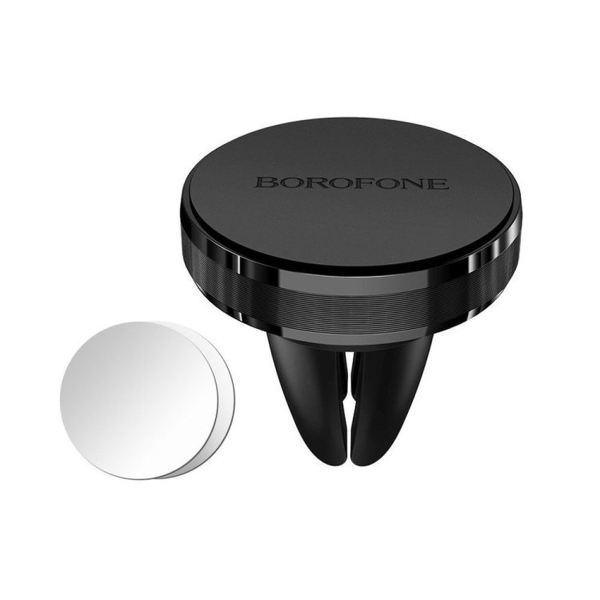 Держатель автомобильный Borofone BH8 в воздуховод магнит серебряный (1/160)