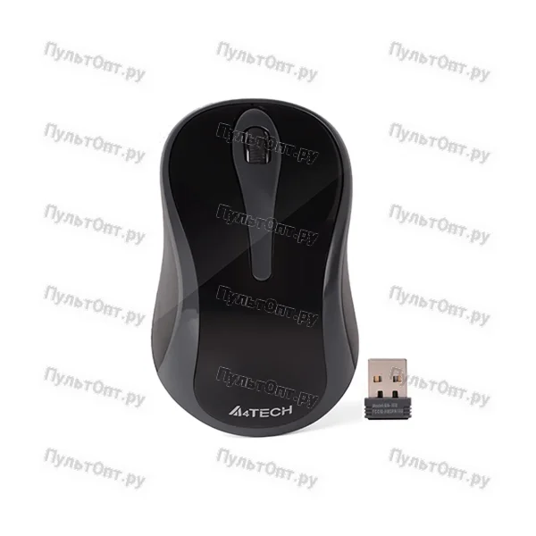 Мышь A4TECH V-Track G3-280A серый/черный оптическая (1000dpi) беспроводная USB (2but)