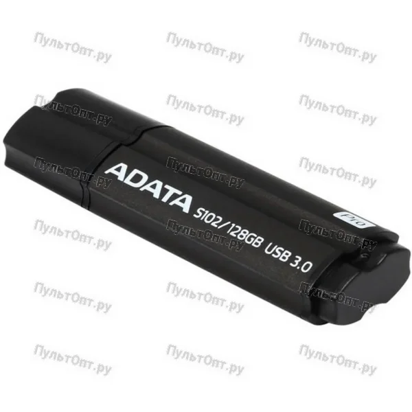 USB 3.0 128GB A-Data S102 Pro (Read 600х) серый алюминий