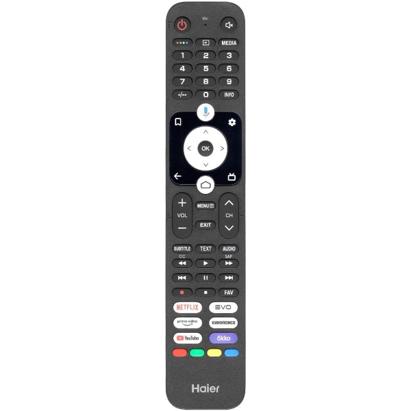 Пульт Haier HTR-U32R (okko, кинопоиск, голосовое управление)