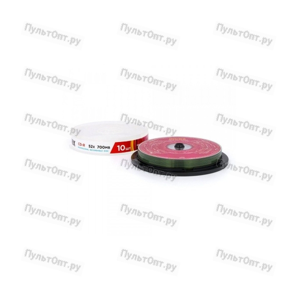 Диск Mirex CD-R Brand 52X 700 МБ, Cake box 10 (10/300)